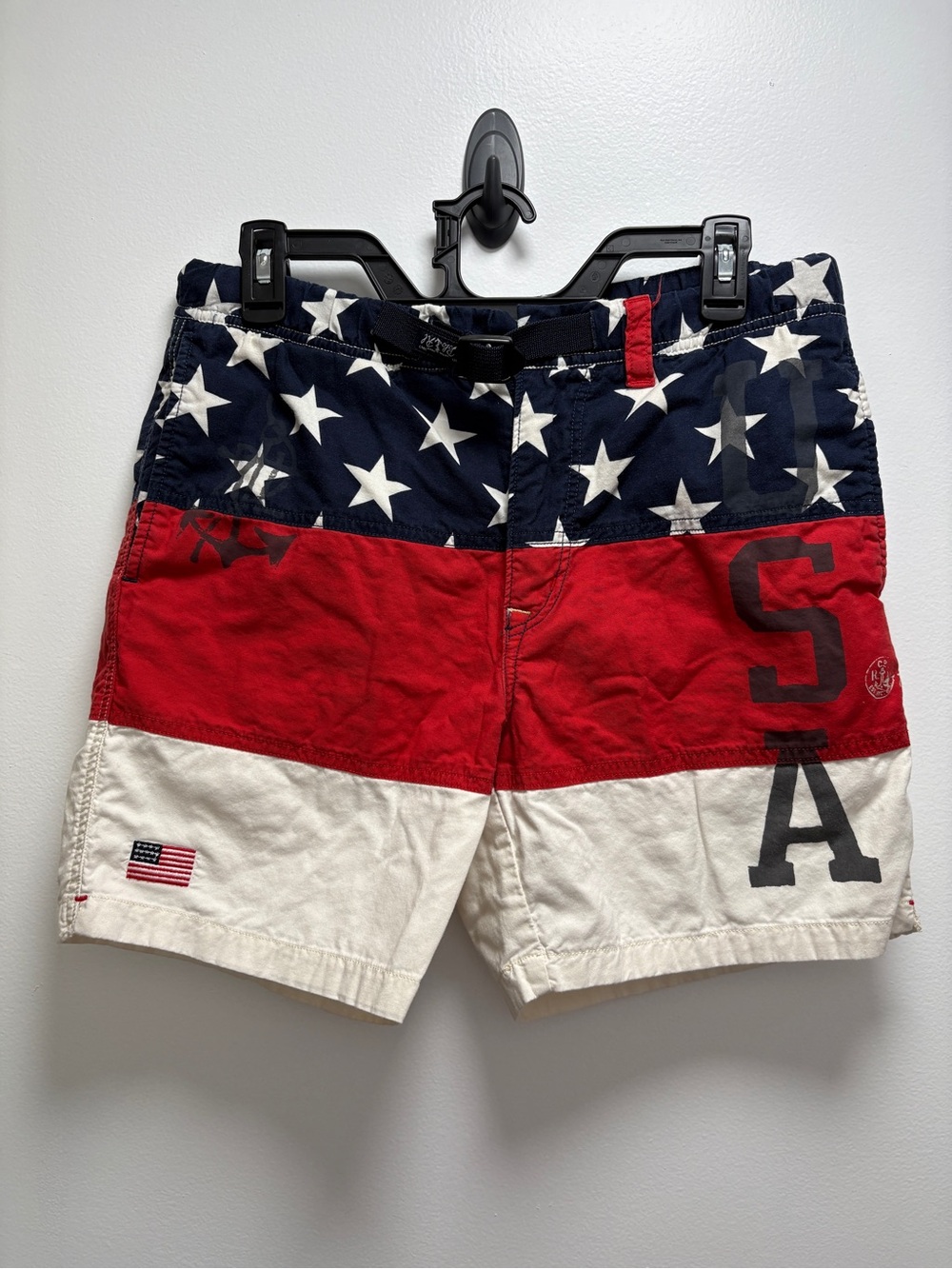 Ralph Lauren Navy and White Star Shorts | American Flag flavor